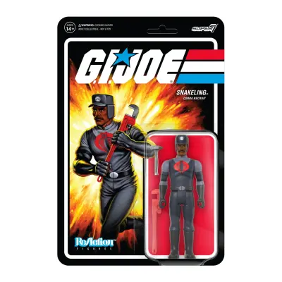 FIGURA REAKCIJA GI JOE COBRA SNAKELING FACTORY WORKER MUSTACHE BROWN