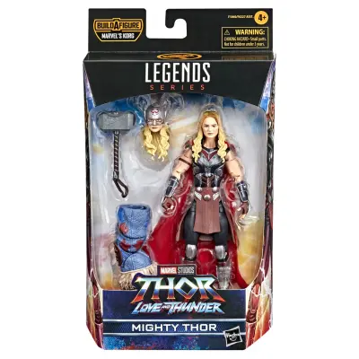 Marvel Hasbro Legends Thor: Love and Thunder Mighty Thor akcijska figura 15-cm zbirateljska igrača, 4 dodatki, 1 del za sestavo figure, večbarvna, F10