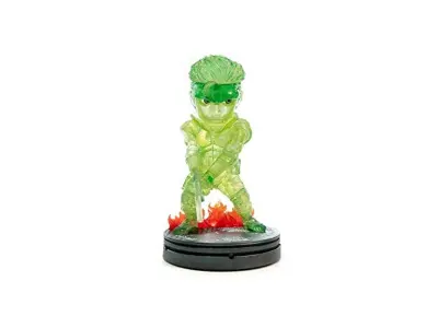 First4Figures Mgssssdngs Snake Sd Stealth Camo. Neon zelena (kovinska zobna trdna) PVC zbiralna figurica, 14 x 12,7 x 20,3 centimetra