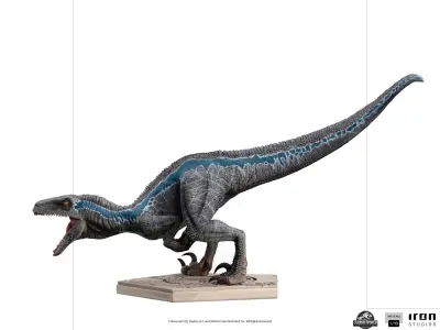 UMETNIŠKA FIGURICA JURSKI SVET PADLO KRALJESTVO VELOCIRAPTOR MODRA