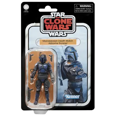 FIGURA STAR WARS THE CLONE WARS DEATH WATCH AIRBONE TROOPER COLECTION VINTAGE