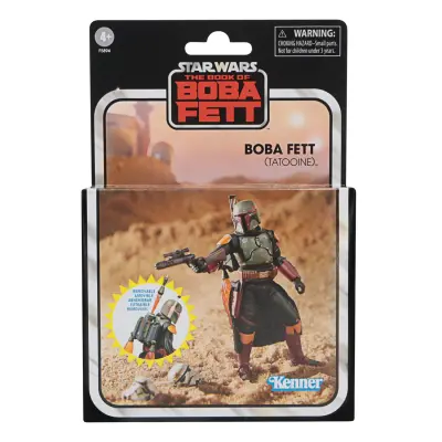 Star Wars Hasbro The Vintage Collection Boba Fett (Tatooine) Deluxe Akcijska figura, Scale The Book of Boba Fett Igrača za otroke, večbarvna, 9,5 cm