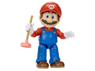 Super Mario Movie 5 ”/ 12,5cm Akcijska figura Mario z dodatkom bata