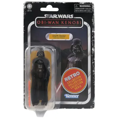Star Wars Hasbro Retro Collection Darth Vader (The Dark Times) Igrača 3,75-palčna figurica Obi-Wan Kenobija, Otroci, večbarvna, ena velikost (F5771)