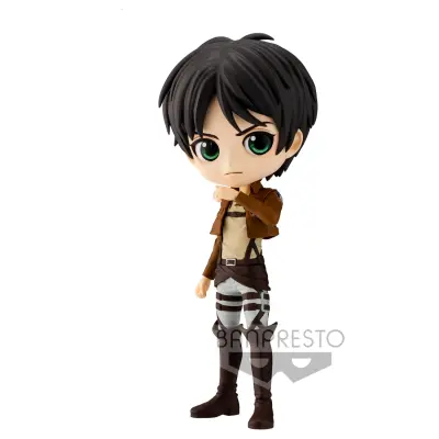 Banpresto Attack On Titan - Qposket - Eren Yeager A - Figurica 14 cm, črna, ena velikost