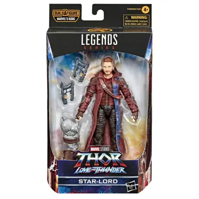 Marvel Hasbro Legends Thor: Love and Thunder Star-Lord akcijska figura 15-cm zbirateljska igrača, 2 dodatka, 1 del za sestavo figure, večbarvno, F1409