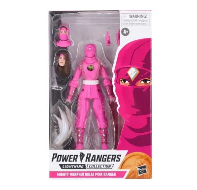 Hasbro Power Lighting Collection-Mighty Moprphin Ninja Pink Ranger Figura, večbarvna, ena velikost