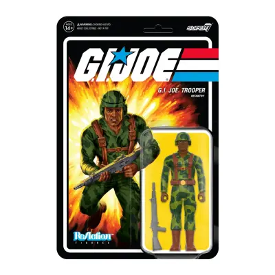 FIGURA REACTION GI JOE TROOPER CLEAN SHAVEN BROWN