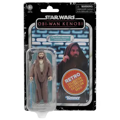Star Wars Retro Collection Obi-Wan Kenobi (Potepujoči Jedi) Igrača 3,75-palčna figura Obi-Wan Kenobi, otroška