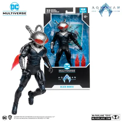 MCFARLANE FIGURICA DC COMICS AQUAMAN IN IZGUBLJENO KRALJESTVO ČRNA MANTA