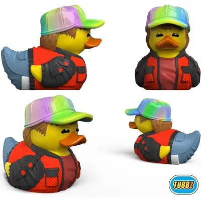 TUBBZ Marty McFly 2015 zbirateljska vinilna gumijasta figura račke – uradno blago Nazaj v prihodnost – znanstvenofantastična TV in filmi