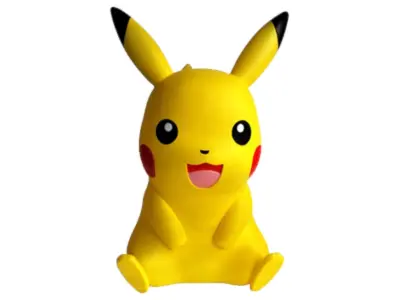 Teknofun 811356 Pokemon, Pikachu svetilka, figurica, rumena, 40 cm