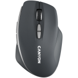 Canyon 2.4 GHz Wireless mouse, with 7 buttons, DPI 800/1200/1600, Battery:AAA*2pcs, Dark gray72*117*41mm 0.075kg
