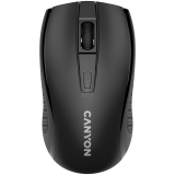 Canyon MW-7, 2.4Ghz wireless mouse, 6 buttons, DPI 800/1200/1600, with 1 AA battery, size 110*60*37mm, 58g, black