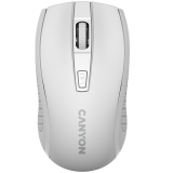 Canyon MW-7, 2.4Ghz wireless mouse, 6 buttons, DPI 800/1200/1600, with 1 AA battery, size 110*60*37mm, 58g, white