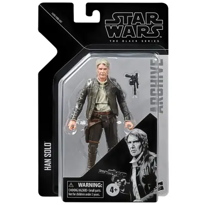 Star Wars The Black Series Archive Han Solo Toy 6-palčna zbirateljska akcijska figurica Star Wars: The Force Awakens