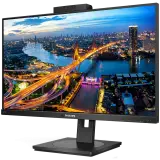 Monitor Philips 60,5 cm (23,8") 243B1JH 1920x1080 75Hz IPS 4ms HDMI DisplayPort USB-C 100W 4xUSB3.2 Pivot Kamera Zvočniki  3H sRGB105% RJ45