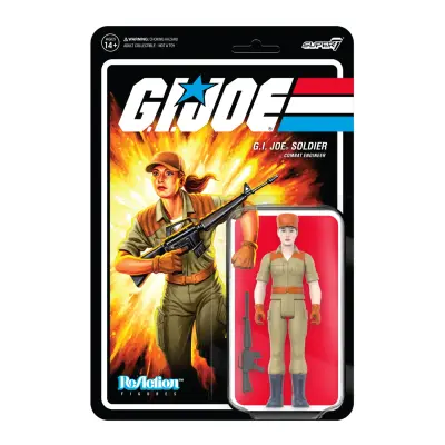FIGURA REACTION GI JOE ŽENSKI COMBAT ENGINEER PONYTAIL HAIR ROZA