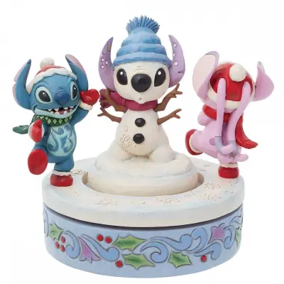 VRTEČA SE FIGURICA JIM SHORE DISNEY STITCH IN ANGEL