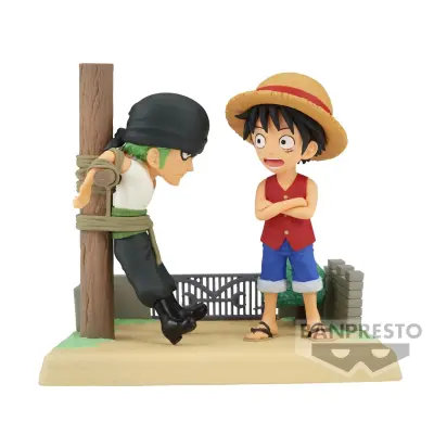 FIGURA WORLD ZBIRATELJSKA ENODELNA OPICA D LUFFY Y RORONOA ZORO LOG STORIES