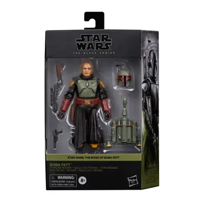 Star Wars Hasbro The Black Series Boba Fett (Throne Room) Toy Scale The Book of Boba Fett zbirateljska figura, otroci stari 4 leta in več, večbarvna,