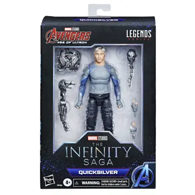 Marvel Hasbro Legends Series 15-cm Scale Akcijska figura Igrača Quicksilver, lik Infinity Saga, Premium Design, figura in 5 dodatkov večbarvna