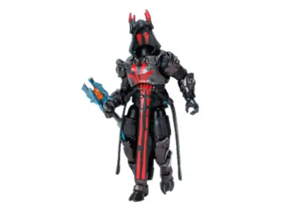 Fortnite FNT0798 Solo Mode Core The Ice King (črna), 4-palčna zelo podrobna figura z orodjem za nabiranje, slogi vključujejo UnPeely, Fennix, Triggerf