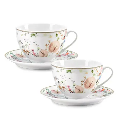 Set skodelica za belo kavo Jasmine 370ml / 2 kos / porcelan