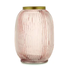 Vaza Minu 18xh25cm / roza / steklo