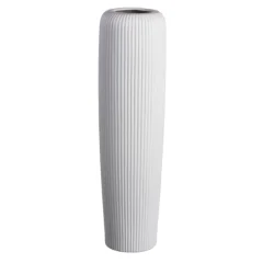 Vaza Blanque 16xh56cm / bela / keramika