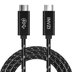 Kabel USB-C / USB4.0 Gen3 240W 40Gbps, 1 m (črn)