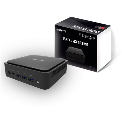 GIGABYTE BRIX Mini-PC NUC Ryzen 7 5700U, M.2 NVMe, 2.5 GbE, Wi-Fi 6 / BT5.2, USB3.2 Gen2