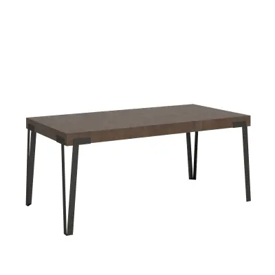 ITAMOBY Rio (90x180/284 cm) - oreh, barva nog: antracit - raztegljiva jedilna miza