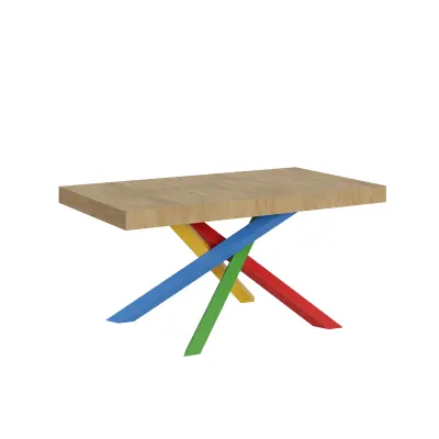 ITAMOBY Volantis (90x160/264 cm) - hrast, barva nog: pisana - raztegljiva jedilna miza