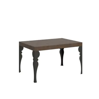 ITAMOBY Paxon (90x130/234 cm) - oreh, barva nog: antracit - raztegljiva jedilna miza