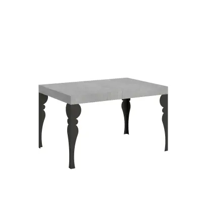 ITAMOBY Paxon (90x120/224 cm) - siva, barva nog: antracit - raztegljiva jedilna miza