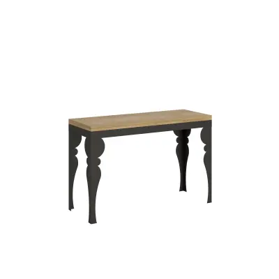 ITAMOBY Paxon Double (120/200x45/90) - hrast, barva nog: antracit - preklopna jedilna miza