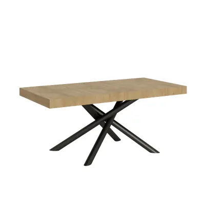 ITAMOBY Famas (90x180/284 cm) - hrast, barva nog: antracit - raztegljiva jedilna miza