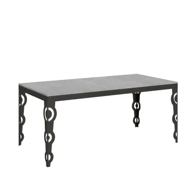 ITAMOBY Karamay Evolution (90x180/284 cm) - siva, barva nog: antracit - raztegljiva jedilna miza