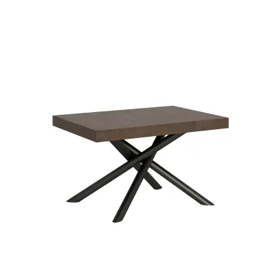 ITAMOBY Famas (90x120/224 cm) - oreh, barva nog: antracit - raztegljiva jedilna miza