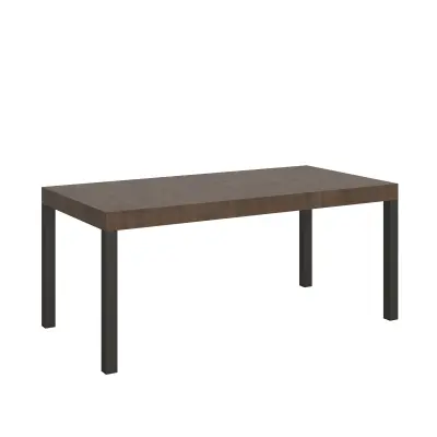 ITAMOBY Everyday (90x180/440 cm) - oreh, barva nog: antracit - raztegljiva jedilna miza