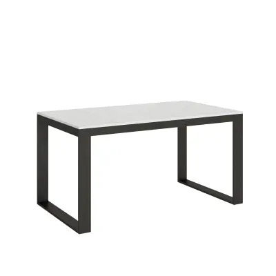 ITAMOBY Tecno Evolution (90x160/264 cm) - bela, barva nog: antracit - raztegljiva jedilna miza