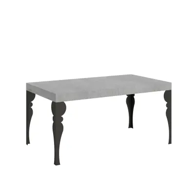 ITAMOBY Paxon (90x160/264 cm) - siva, barva nog: antracit - raztegljiva jedilna miza