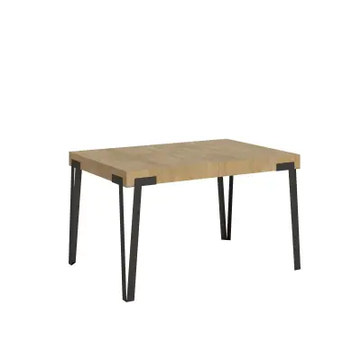 ITAMOBY Rio (90x130/234 cm) - hrast, barva nog: antracit - raztegljiva jedilna miza