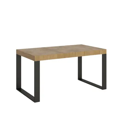 ITAMOBY Tecno (90x160/264 cm) - hrast, barva nog: antracit - raztegljiva jedilna miza