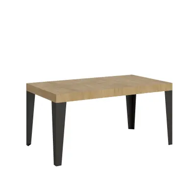 ITAMOBY Flame (90x160/264 cm) - hrast, barva nog: antracit - raztegljiva jedilna miza
