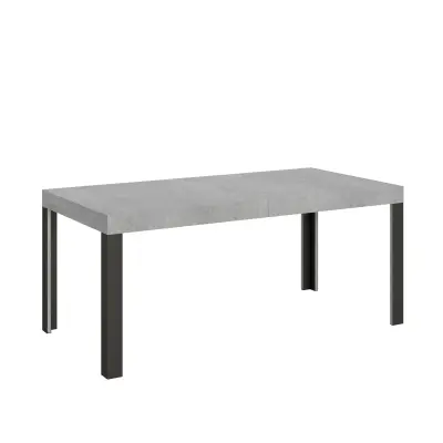 ITAMOBY Linea (90x180/284 cm) - siva, barva nog: antracit - raztegljiva jedilna miza