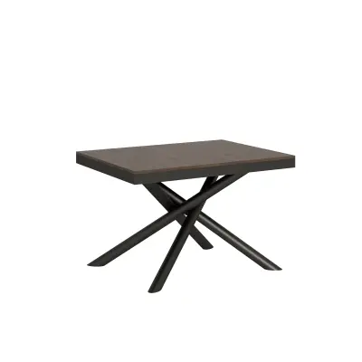 ITAMOBY Famas Evolution (90x120/224 cm) - oreh, barva nog: antracit - raztegljiva jedilna miza