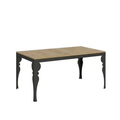 ITAMOBY Paxon Evolution (90x160/264 cm) - hrast, barva nog: antracit - raztegljiva jedilna miza