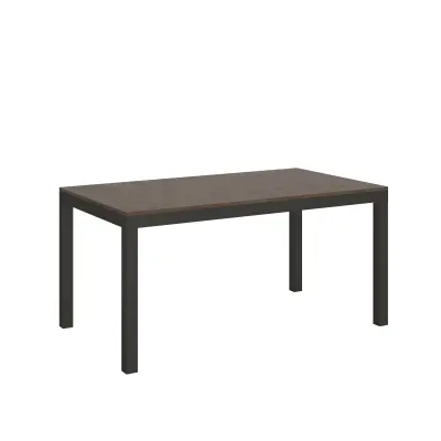 ITAMOBY Everyday Evolution (90x160/420 cm) - oreh, barva nog: antracit - raztegljiva jedilna miza